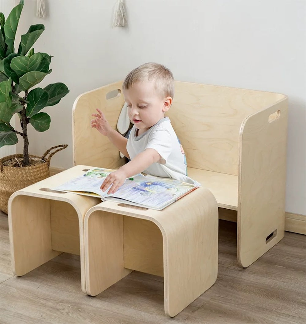 Convertible Kids Study Desk, Play Table & Toddler Dining Seat – Bearhug