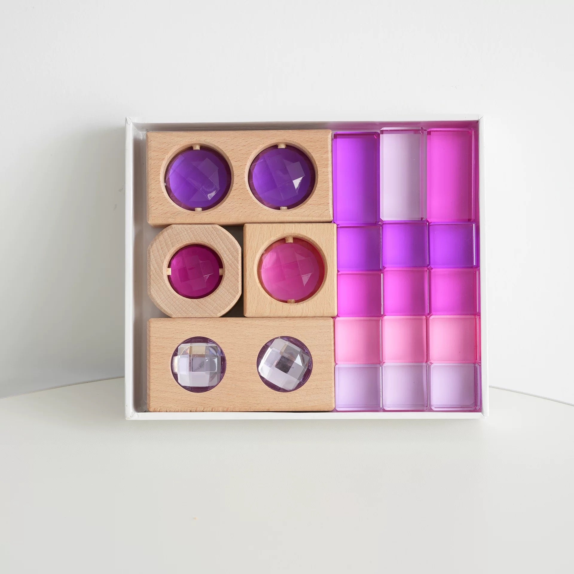 Bearhug Acrylic Crystal Rainbow Blocks: An Introduction High transparency purple combination