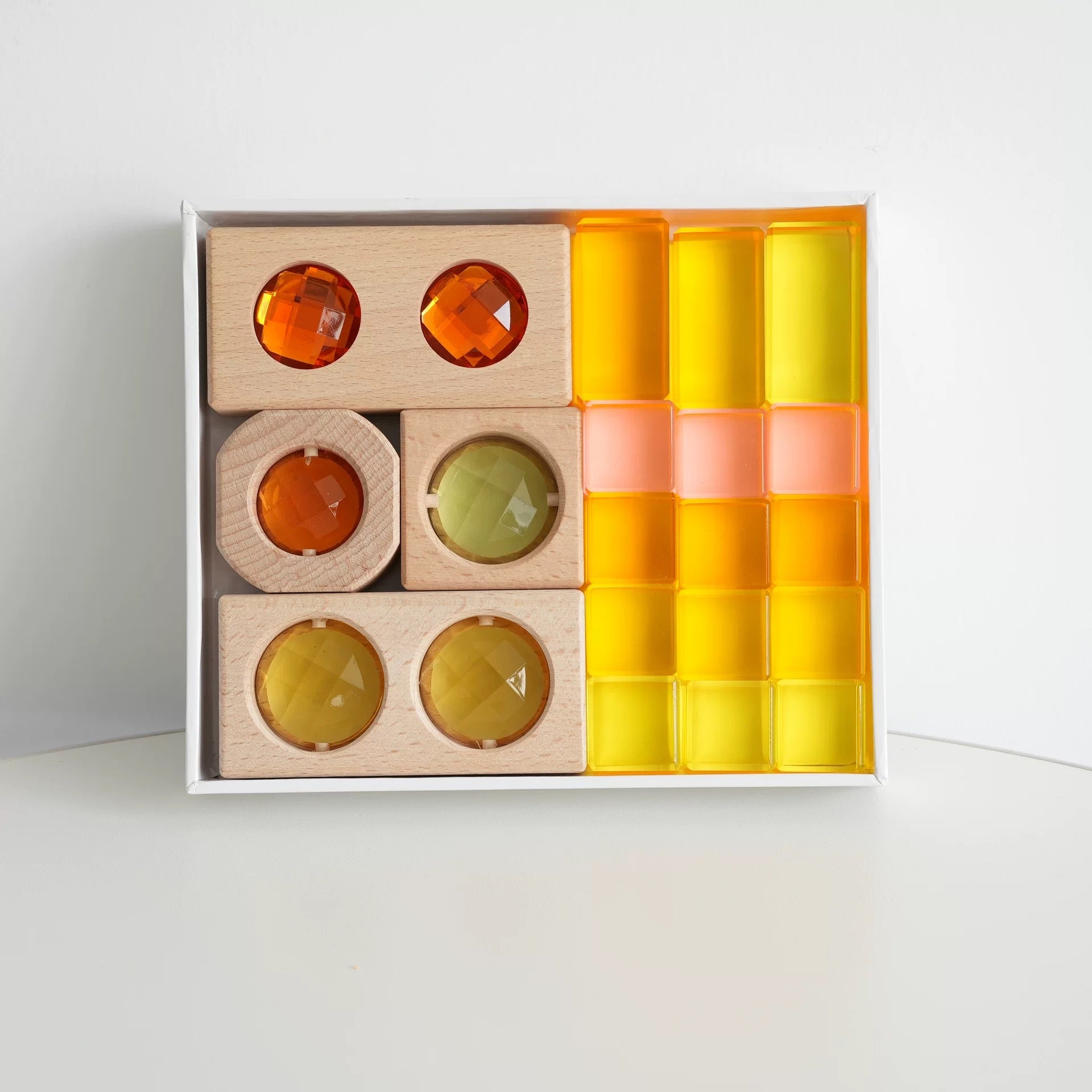 Bearhug Acrylic Crystal Rainbow Blocks: An Introduction High transparency yellow combination