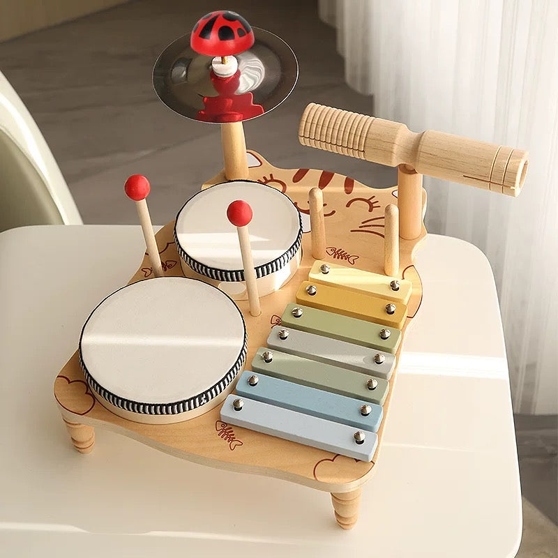 Multifunctional Music Station - All-in-One Musical Activity Center for Toddlers Cat music station