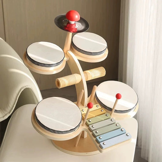 Multifunctional Music Station - All-in-One Musical Activity Center for Toddlers Drum set